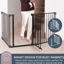 Discovery 3 Panel 76.5" Wide Adjustable Baby Gate