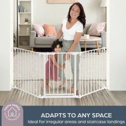 Discovery 3 Panel 76.5" Wide Adjustable Baby Gate