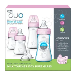 Duo Newborn Hybrid Baby Bottle Starter Gift Set