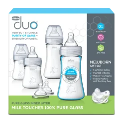 Duo Newborn Hybrid Baby Bottle Starter Gift Set