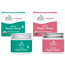 Earth Mama x Babylist Diaper Balm & Nipple Butter Bundle