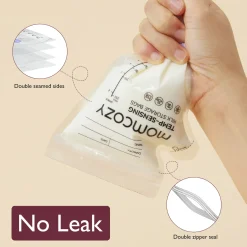 Easy-Pour Temp-Sensing Milk Storage Bags