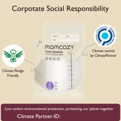Easy-Pour Temp-Sensing Milk Storage Bags