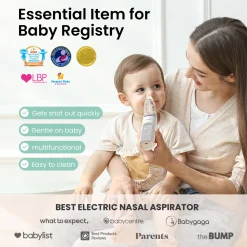 Electric Nasal Aspirator with 3 Silicone Tips