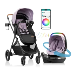 Evenflo Shyft Intuiti+ Travel System featuring Revolve180 LiteMax NXT with SensorySoothe