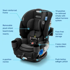 4Ever DLX Slim 4-in-1 Car Seat