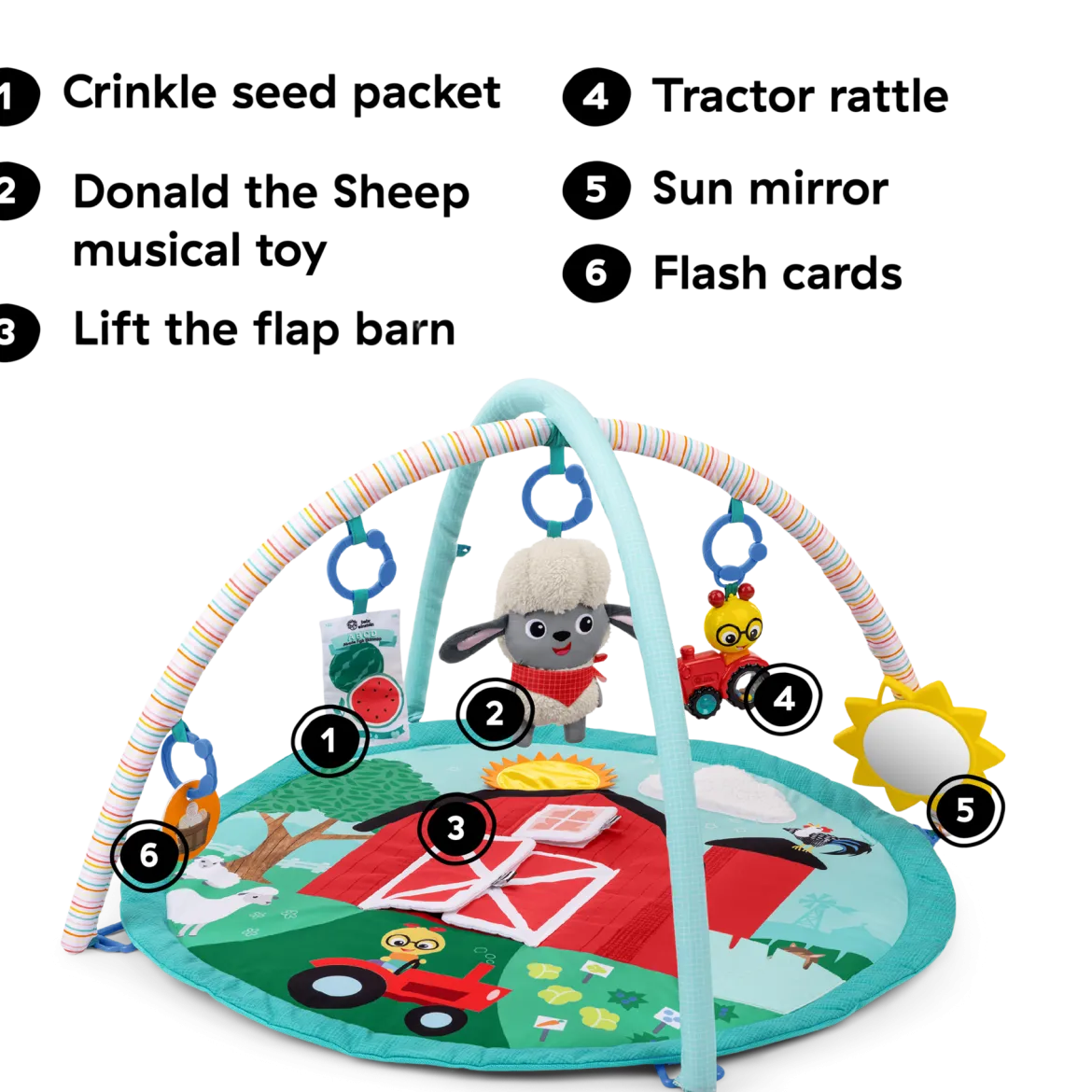 Farm Explorers Happy Harvest Touch & Feel Activity Gym