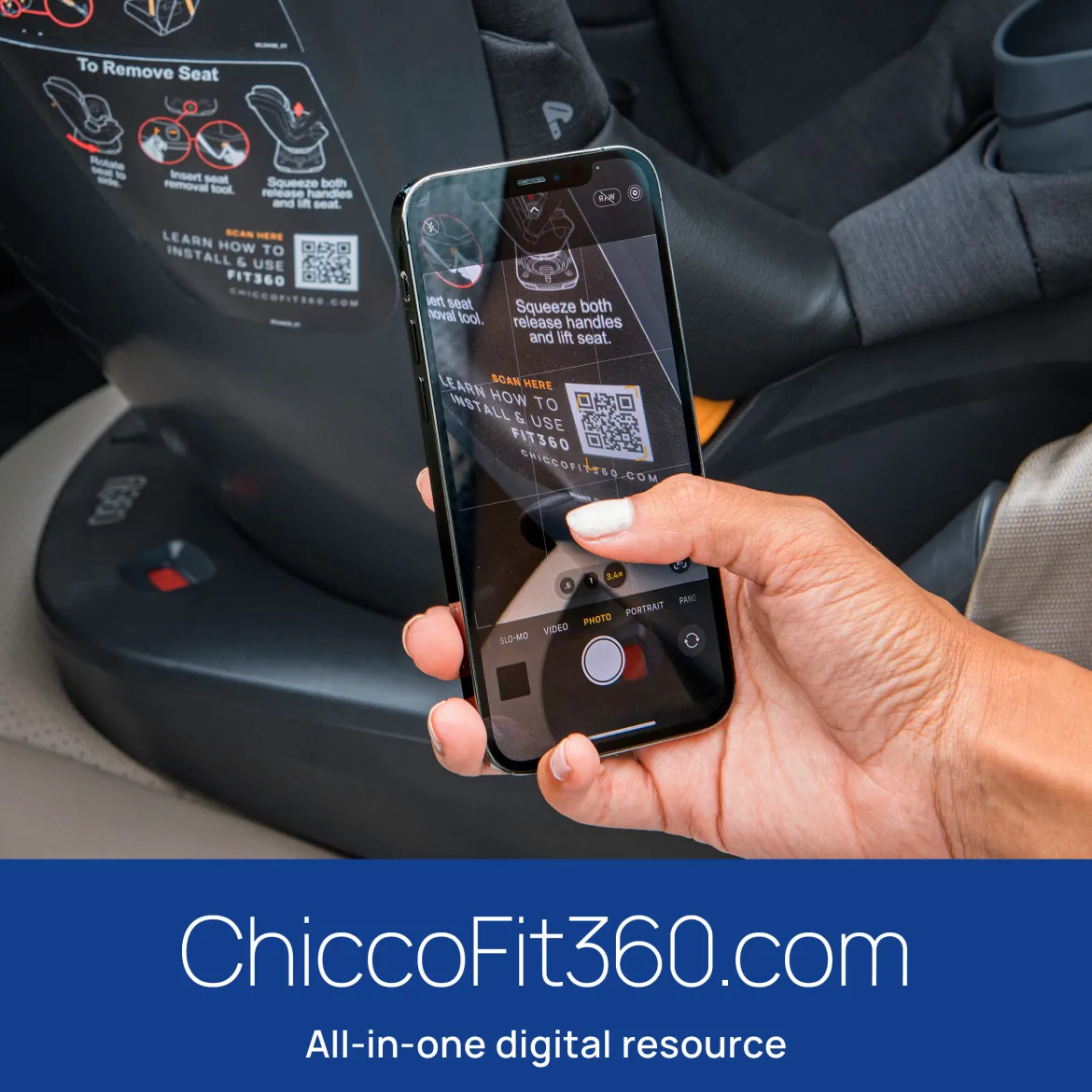 Fit360 Zip ClearTex Rotating Convertible Car Seat