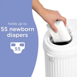 Fluted Stainless Steel Diaper Pail