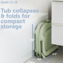 Fold ‘n Store Baby Bathtub With Built-in Thermometer