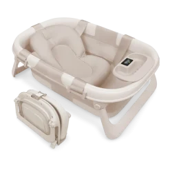 Fold ‘n Store Baby Bathtub With Built-in Thermometer