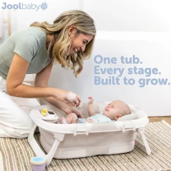 Fold ‘n Store Baby Bathtub With Built-in Thermometer