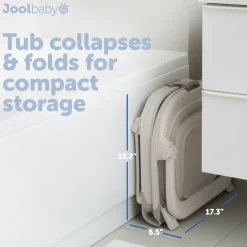 Fold ‘n Store Baby Bathtub With Built-in Thermometer
