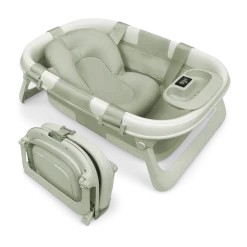 Fold ‘n Store Baby Bathtub With Built-in Thermometer