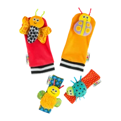 Garden Bug Wrist Rattle & Foot Finder Set