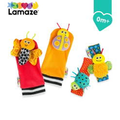 Garden Bug Wrist Rattle & Foot Finder Set