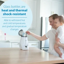 Glass and BPA-Free Plastic Baby Bottle Starter Gift Bundle