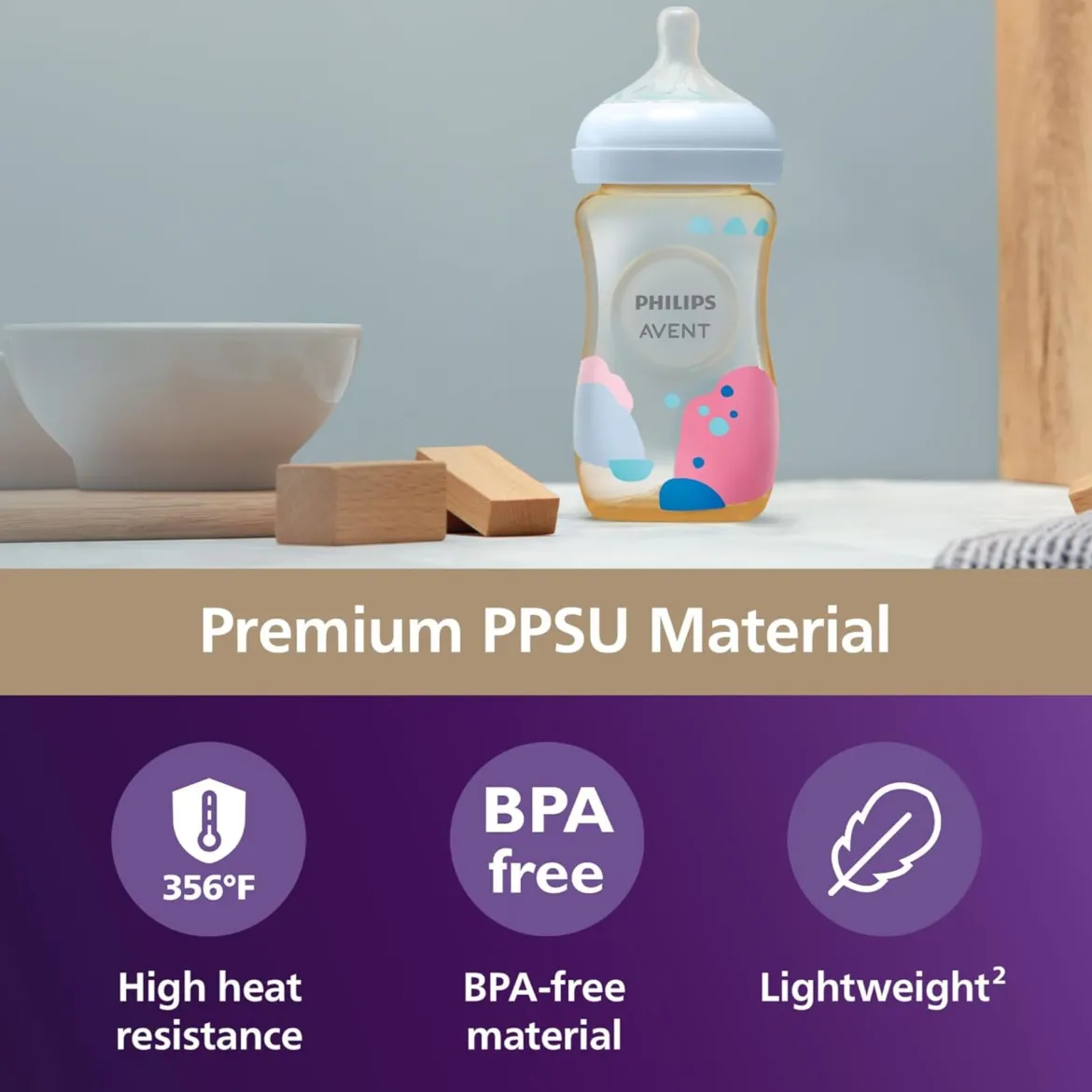 Glass and PPSU Natural Baby Bottle Gift Bundle