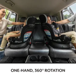 Gold Revolve360 Slim 2-in-1 Rotational Car Seat with SensorSafe