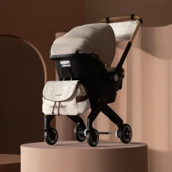 Gold Shyft DualRide Infant Car Seat Stroller Combo w Carryall Storage & Extended Canopy