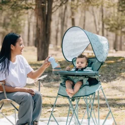 Go With Me Uplift Deluxe Portable High Chair With Canopy