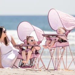 Go With Me Uplift Deluxe Portable High Chair With Canopy