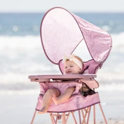 Go With Me Uplift Deluxe Portable High Chair With Canopy