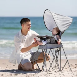 Go With Me Uplift Deluxe Portable High Chair With Canopy