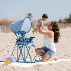 Go With Me Uplift Deluxe Portable High Chair With Canopy