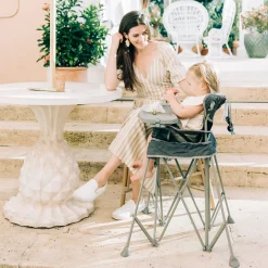 Go With Me Uplift Deluxe Portable High Chair With Canopy