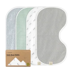 Hallo Burp Cloths (4 Pack)
