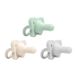 HappyPaci One-Piece Silicone Pacifier (3 Pack)