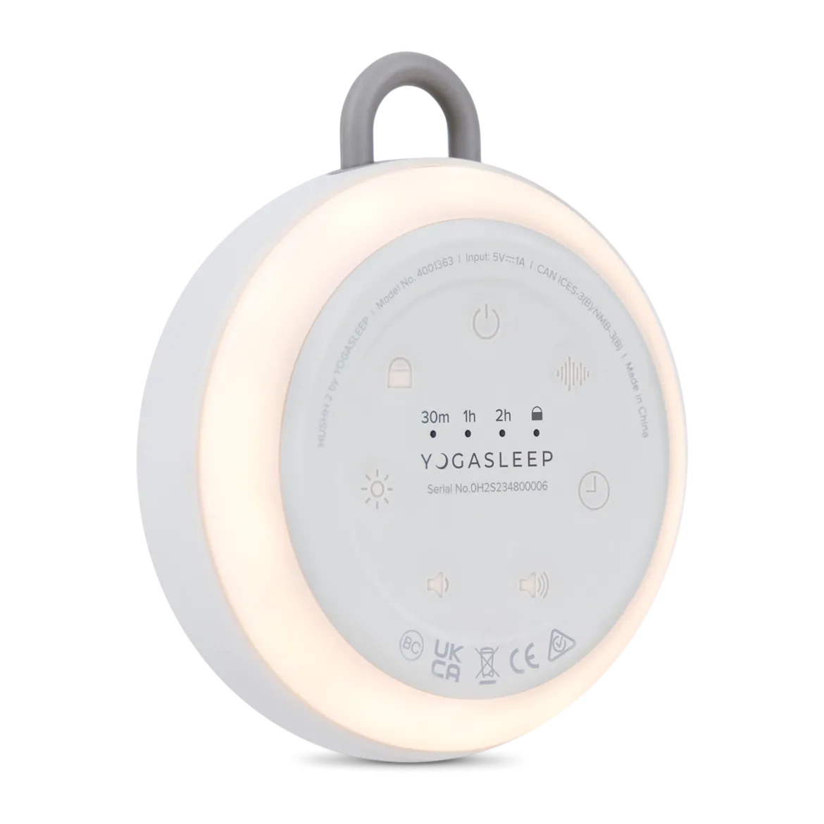 Hushh 2 Travel Sound Machine and Night Light
