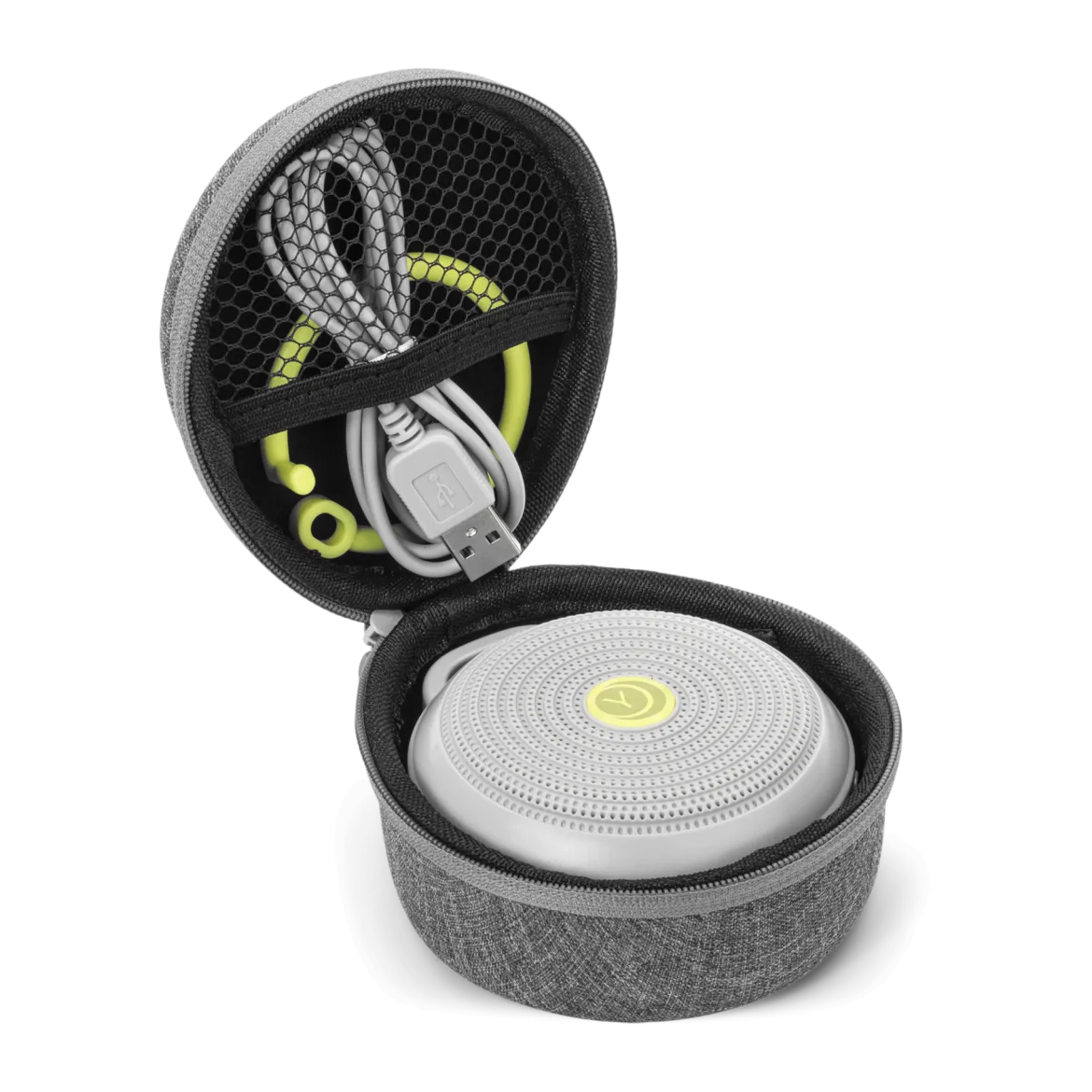 Hushh White Noise Machine + Travel Case Bundle