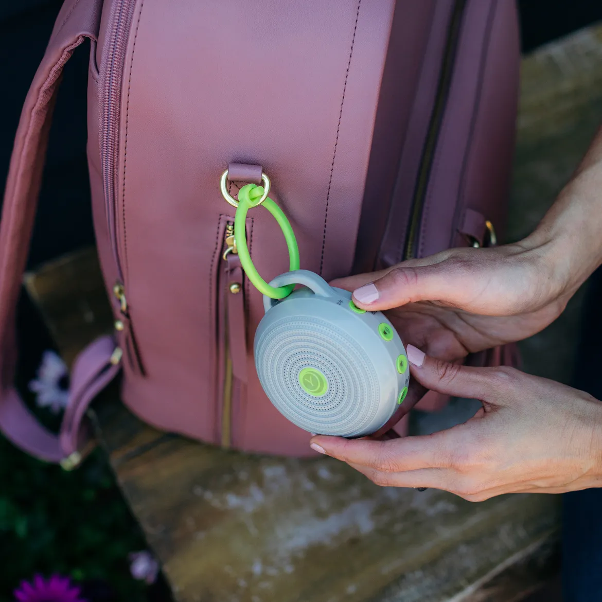Hushh White Noise Machine + Travel Case Bundle