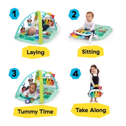 4-in-1 Kickin Tunes Music and Learning Play Gym