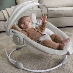 InLighten Baby Bouncer Seat with Light Up Toy Bar