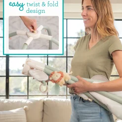 4-in-1 Twist & Fold Activity Gym & Play Mat