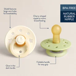 Itzy Soother Glow in the Dark Natural Rubber Pacifier