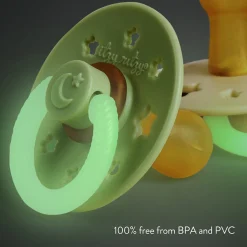 Itzy Soother Glow in the Dark Natural Rubber Pacifier