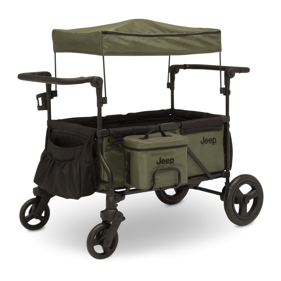 Jeep Deluxe Wrangler Wagon Stroller with Cooler Bag & Parent Organizer