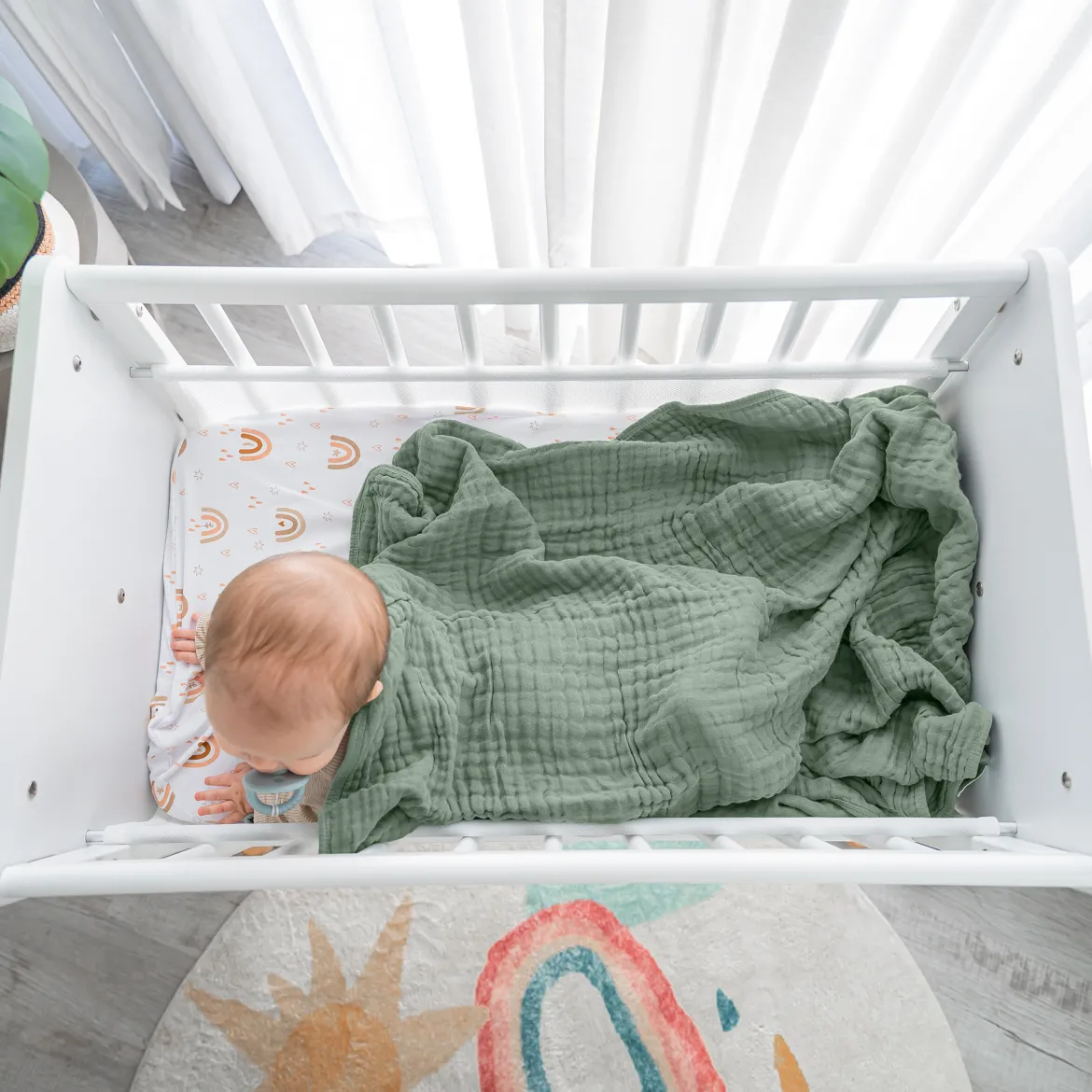 6-Layer Cotton Muslin Baby Blanket