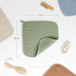 6-Layer Muslin Baby Washcloths (10 Pack)
