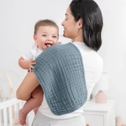 6-Layer Muslin Burp Cloths Set (10 Pack)