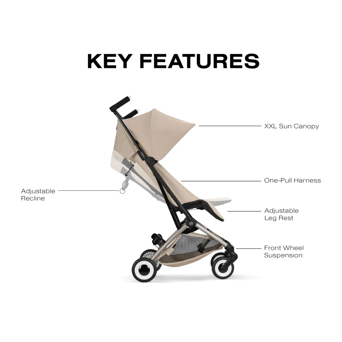 LIBELLE Ultra Lightweight Travel Stroller