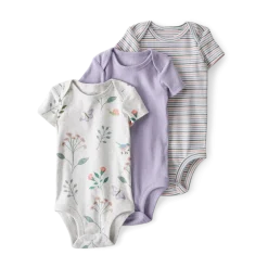Little Planet 3-Pack Organic Cotton Rib Bodysuits