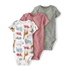 Little Planet 3-Pack Organic Cotton Rib Bodysuits
