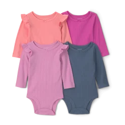 Long-Sleeve Bodysuits (4 Pack)