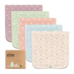 Lumi Muslin Burp Cloths (5 Pack)