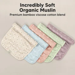 Lumi Muslin Burp Cloths (5 Pack)
